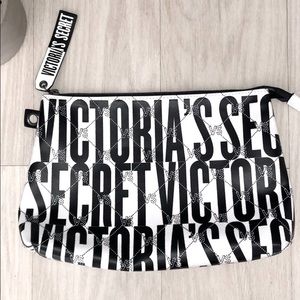 Victoria’s Secret black and white makeup bag